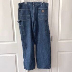 CARHARTT Carpenter Jeans SZ 38" x32" Blue Denim 100% Cotton